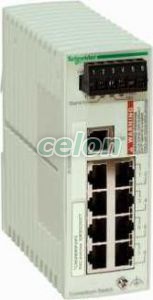 ConneXium Basic switch, 8 x TX réz, menedzselhető, Automatizálás és vezérlés, PLC és egyéb vezérlők, Ipari Switchek, Schneider Electric