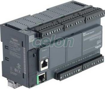 Modicon M221 gépvezérlő PLC, 40 I/O, relé kimenet, RS232/RS485, Ethernet Modbus TCP/IP 100...230 VAC, Automatizálás és vezérlés, PLC és egyéb vezérlők, Modicon, Schneider Electric