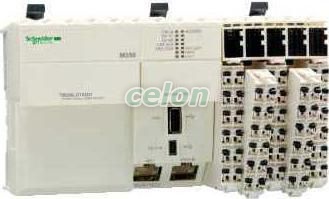 Modicon M258 gépvezérlő PLC, 42 I/O, tranzisztor (source) kimenet, RS232/RS485, Ethernet Modbus TCP/IP, 24 VDC, Automatizálás és vezérlés, PLC és egyéb vezérlők, Modicon, Schneider Electric