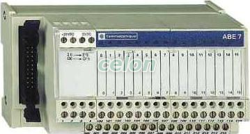 Modicon ABE7 elosztóblokk, univerzális, HE10, 16 digitális csatorna, 1 sorkapocs/csatorna, LED visszajelzés, Automatizálás és vezérlés, PLC és egyéb vezérlők, Modicon I / O interfész vezérlők, Schneider Electric