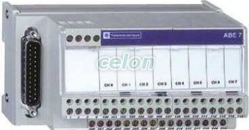 Modicon ABE7 elosztóblokk, 8 csatornás analóg Quantum/Premium/X80 I/O kártyákhoz, SUB-D25, Automatizálás és vezérlés, PLC és egyéb vezérlők, Modicon I / O interfész vezérlők, Schneider Electric
