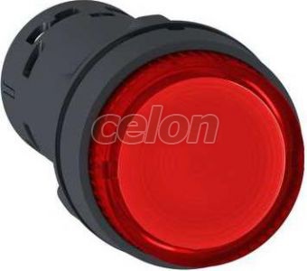 világító nyomógomb - LED - visszaálló -1NC - piros - 230v, Automatizálás és vezérlés, Müködtető- és jelzőkészülékek, Fém nyomógombok, kapcsolók, jelzőlámpák Ø22, Nyomógombok Ø22, Schneider Electric