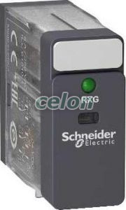 Zelio RXG Interfész relé, 2CO, 5A, 24VDC, LED, Automatizálás és vezérlés, PLC és egyéb vezérlők, Vezérlőmodulok - Zelio Logic, Schneider Electric