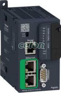 Modicon M251 gépvezérlő PLC elosztott I/O architektúrához, RS232/RS485, Ethernet Modbus TCP/IP, CANopen, 24 VDC, Automatizálás és vezérlés, PLC és egyéb vezérlők, Modicon, Schneider Electric