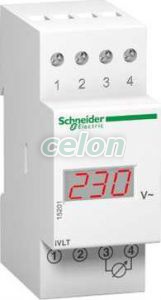 VLT voltmérő 0-600V digitális, Moduláris készülékek, Sínre szerelhető mérőműszerek, Schneider Electric