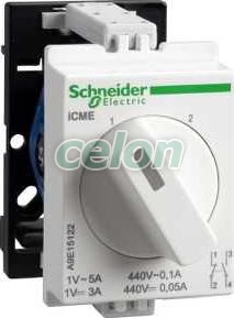 Comutator 2 Pozitii Icme 10 A 0,1..5 A9E15122 - Schneider Electric, Aparataje modulare, Butoane, intrerupatoare modulare, Schneider Electric