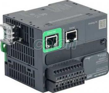 Modicon M221 gépvezérlő PLC, 16 I/O, tranzisztor (source) kimenet, RS232/485, Ethernet Modbus TCP/IP, 24 VDC, könyv for., Automatizálás és vezérlés, PLC és egyéb vezérlők, Modicon, Schneider Electric