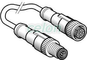 Kábel dugaszol. csatlakozókkal, Automatizálás és vezérlés, Közelítés és jelenlétérzékelők, nyomásérzékelők, Rögzítők és kábelek érzékelőkhöz, Telemecanique