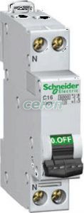 Siguranta automata schneider f+n 16a 4.5ka c - Sigurante faza+nul, p+n - SE19146 - Schneider Electric, Aparataje modulare, Sigurante automate, Schneider Electric