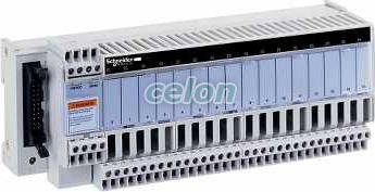 Modicon ABE7 elosztóblokk, fix SSR relés, 0,5A, 16ki digitális csatorna, hibadetektálás jelzés, 24 VDC, Automatizálás és vezérlés, PLC és egyéb vezérlők, Modicon I / O interfész vezérlők, Schneider Electric