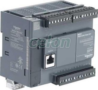 Modicon M221 gépvezérlő PLC, 24 I/O, relé kimenet, RS232/RS485, 100...230 VAC, Automatizálás és vezérlés, PLC és egyéb vezérlők, Modicon, Schneider Electric