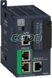 Modicon M251 gépvezérlő PLC elosztott I/O architektúrához, RS232/RS485, 2x Ethernet Modbus TCP/IP, 24 VDC, Automatizálás és vezérlés, PLC és egyéb vezérlők, Modicon, Schneider Electric