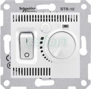 SEDNA Termostat 10A IP20 Alb SDN6000121 - Schneider Electric, Prize - Intrerupatoare, Gama Sedna - Schneider Electric, Sedna - Alb, Schneider Electric