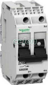 Schneider Electric - GB2DB10 - Tesys gb2 - Mágneskapcsolók, Automatizálás és vezérlés, Védelmi relék és kontaktorok, Motorvédő kapcsolók, Schneider Electric