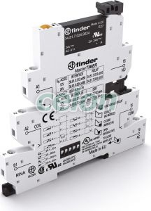 Interfaţă modulară cu releu static, tip MasterTIMER, circuit temporizare multifuncţiune încorporat, borne cu şurub, lăţime 6.2mm, intrare la 12Vc.a./c.c., circuitul de ieşire 1ND la 2A şi 24Vc.c. 398000129024-Finder, Alte Produse, Finder, Interfete Modulare Cu Relee, Interfete Modulare Cu Relee Tip Master-Seria 39, Finder