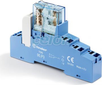 Interfaţă modulară cu releu electromecanic, borne Push-in, lăţime 15.8mm, cu clemă de prindere metalică, bobină sensibilă în c.c.(500mW), alimentare 12Vc.c., 1C, 10A, AgNi, LED+diodă 48P370120050SMA-Finder, Alte Produse, Finder, Interfete Modulare Cu Relee, Interfete Modulare Cu Relee -Seria 48, Finder