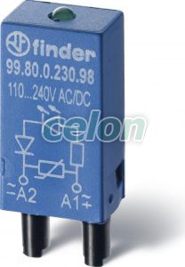 Dugaszolható Modul 9980023059-Finder, Egyéb termékek, Finder, Foglalatok és modulok, EMC-modul -99-es Sorozat, Finder