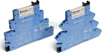 Interfaţă modulară cu releu electromecanic, circuit de suprimare a curentului rezidual - încorporat, borne cu şurub, lăţime 6.2mm, alimentare 230...240Vc.a., 1C, 6A, AgNi+Au 385132405060-Finder, Alte Produse, Finder, Interfete Modulare Cu Relee, Interfete Modulare Cu Relee-Seria 38, Finder