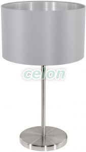 Asztali lámpa MASERLO 1x60 W Matt nikkel 31628   - Eglo, Világítástechnika, Beltéri világítás, Asztali és olvasó lámpák, Eglo
