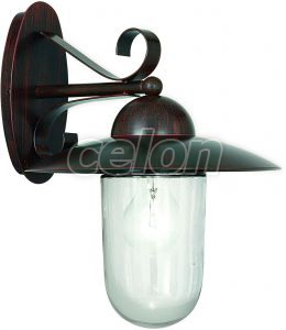 Kültéri fali lámpa E27 1x60W mag:31cm antik-barna Milton 83589 Eglo, Világítástechnika, Kültéri kerti világítás, Kültéri kandelláber és falikar, Eglo