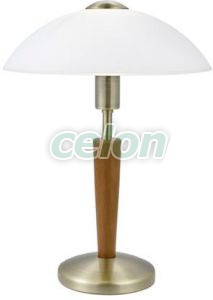 Asztali lámpa 1x60W E14 mag:35cm bronz/dió érintőkapcs. Solo1 87256 Eglo, Világítástechnika, Beltéri világítás, Asztali és olvasó lámpák, Eglo