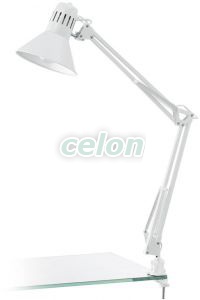 Asztali lámpa E27 1x60W fényes fehér Firmo1 90872 Eglo, Világítástechnika, Beltéri világítás, Íróasztali lámpák, Eglo