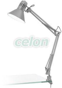 Asztali lámpa E27 1x60W ezüst Firmo1 90874 Eglo, Világítástechnika, Beltéri világítás, Íróasztali lámpák, Eglo