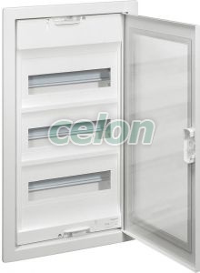 Flush 3X12 Metal+Transp.Door 001453-Legrand, Alte Produse, Legrand, Soluții de distribuție electrică, Tablouri de siguranță și accesorii, Legrand