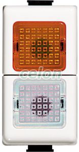 MATIX Lampa de semnalizare modulara Portocaliu, Transparent AM5062B  - Bticino, Prize - Intrerupatoare, Gama Matix - Bticino, Aparataje Matix, Bticino