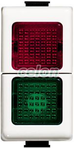 MATIX Sorolható jelzőlámpa Piros, Zöld AM5064V  - Bticino, Kapcsolók - Konnektorok, Matix kapcsolócsalád - Bticino, Matix szerelvények, Bticino