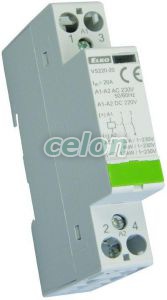 Contactor 2x20A VS220-20 230V AC/DC -Elko Ep, Alte Produse, Elko Ep, Relee – dispozitive electronice, Contactori pentru instalații, Elko EP