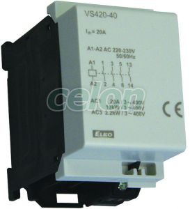 VS420-40/230V - Kontaktor, Egyéb termékek, Elko Ep, Relék – elektronikus eszközök, Installációs mágneskapcsolók, Elko EP