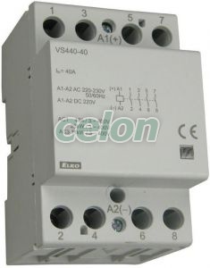 Contactor 4x40A VS440-40 230V AC/DC -Elko Ep, Alte Produse, Elko Ep, Relee – dispozitive electronice, Contactori pentru instalații, Elko EP