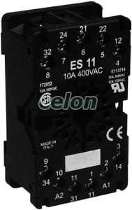Socket for 750 relay ES11 -Elko Ep, Alte Produse, Elko Ep, Relee – dispozitive electronice, Relee auxiliare, Elko EP