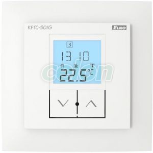 Temperature regulator - extension for RF Touch - COMPLETE RFTC-50/G_white/white -Elko Ep, Alte Produse, Elko Ep, iNELS RF Control >Wireless control, Controlul temperaturii, Elko EP