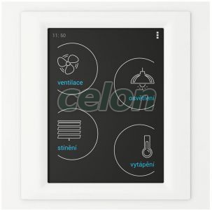 Wireless touch unit - for surface mounting RF Touch-W_white/white/ivory -Elko Ep, Alte Produse, Elko Ep, iNELS RF Control >Wireless control, Unități tactile de control fără fir RF Touch, Elko EP