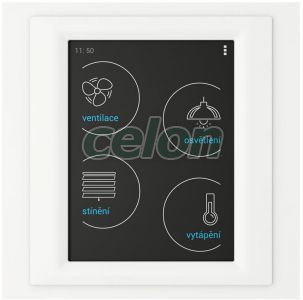 Wireless touch unit - for surface mounting RF Touch-W_glass/ice/white -Elko Ep, Alte Produse, Elko Ep, iNELS RF Control >Wireless control, Unități tactile de control fără fir RF Touch, Elko EP