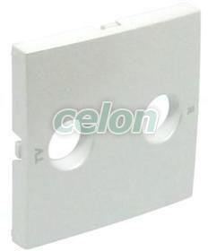 Cover plate for R-TV sockets 90776 TBR - white -Elko Ep, Alte Produse, Elko Ep, Logus90 Aparataje, Clapete, Elko EP
