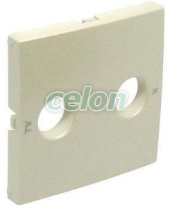 Cover plate for R-TV sockets 90776 TPE - pearl -Elko Ep, Alte Produse, Elko Ep, Logus90 Aparataje, Clapete, Elko EP