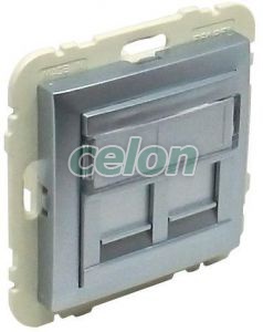 Cover double data socket (for RJ45 connectors) 90442 SAL -Elko Ep, Alte Produse, Elko Ep, Logus90 Aparataje, Clapete, Elko EP