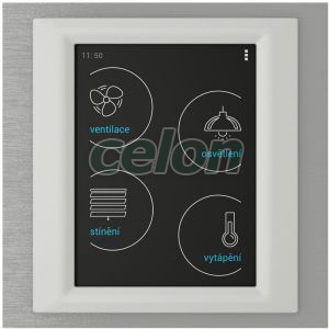 Wireless touch unit - for surface mounting RF Touch-W_titanium/ice/ivory -Elko Ep, Alte Produse, Elko Ep, iNELS RF Control >Wireless control, Unități tactile de control fără fir RF Touch, Elko EP