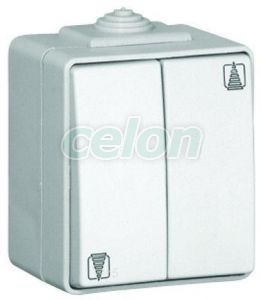 Shutter button switch - for control from several locations 48283 CCZ -Elko Ep, Alte Produse, Elko Ep, Logus90 Aparataje, Seria 48 (IP65), Elko EP