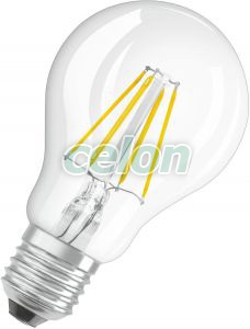 Bec Led Forma Clasica PARATHOM RETROFIT CLASSIC A 4W E27 Alb Cald 4052899961722 - Osram, Surse de Lumina, Lampi si tuburi cu LED, Becuri LED forma clasica, Osram
