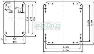 Placa Montaj Plina 600X400 NSYMM64 - Schneider Electric, Alte Produse, Schneider Electric, Accesorii tablouri și cofrete universale, Schneider Electric