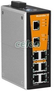 Switch IE-SW-VL08MT-8TX 1240940000- Weidmuller, Automatizálás és vezérlés, PLC és egyéb vezérlők, Ipari Switchek, Weidmuller