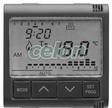 Timed Thermostat System Black GW21827 - Gewiss, Egyéb termékek, Gewiss, Domotics, System rendszer, Gewiss