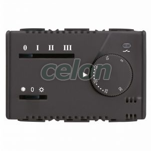 Electr.Thermostat For Fan-Coil Sy/Bk GW21853 - Gewiss, Egyéb termékek, Gewiss, Domotics, System rendszer, Gewiss