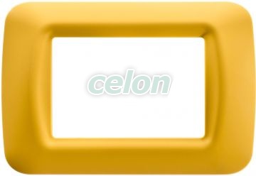 Top System Corn Yellow 3-Gang Plate GW22583 - Gewiss, Egyéb termékek, Gewiss, Domotics, System rendszer, Gewiss