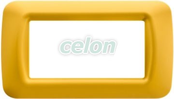 Top System Corn Yellow 4-Gang Plate GW22584 - Gewiss, Egyéb termékek, Gewiss, Domotics, System rendszer, Gewiss