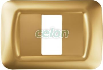 Top System Antique Gold 1-Gang Plate GW22661 - Gewiss, Egyéb termékek, Gewiss, Domotics, System rendszer, Gewiss